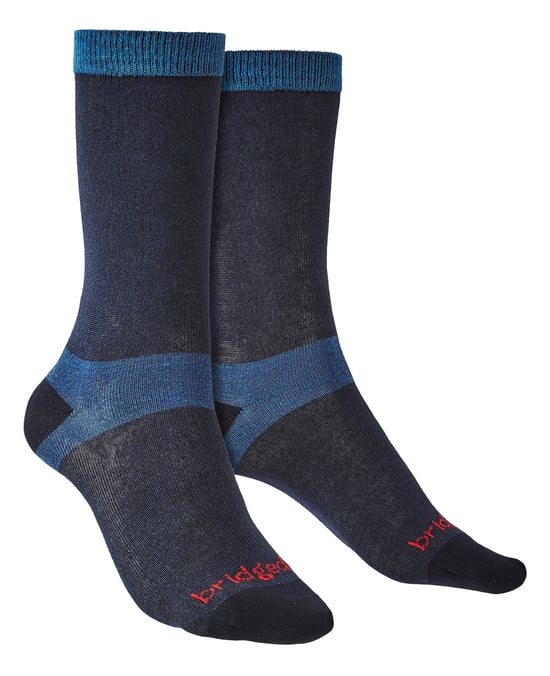 Bridgedale - 2 Pack Liner Basislaag Schoen Sokken - Marineblauw - Image 1