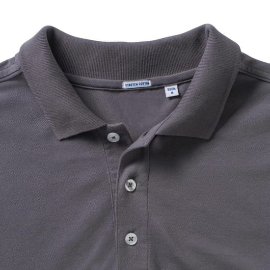 Russell Heren Rekken Korte Mouw Poloshirt (Konvooi Grijs) - Image 4