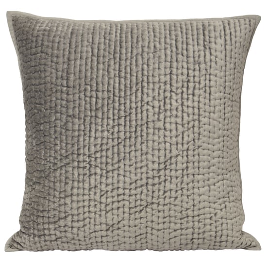 Paoletti Brooklands Quilted Velvet Piped Cushion Cover - Image 1