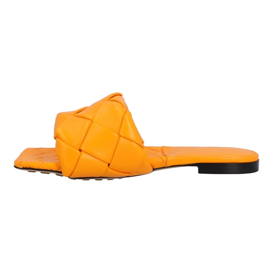 Bottega Veneta Lido Platte Sandalen oranje - Image 3