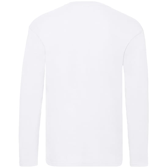 Fruit Of The Loom Heren Originele T-shirt Lange Mouwen (Wit) - Image 2