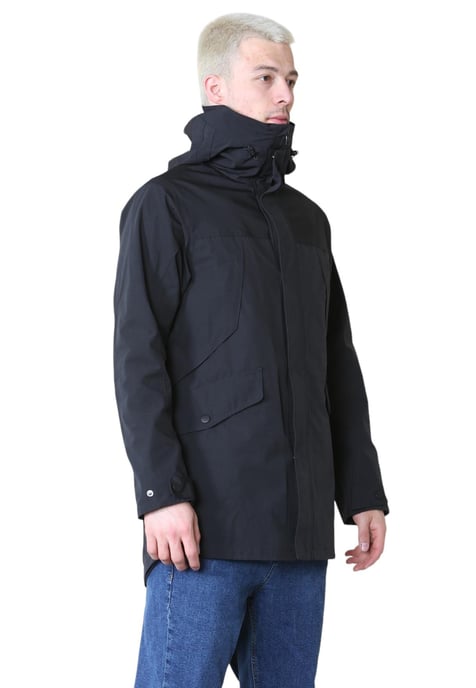 Marks and Spencer Cotton Blend Hooded Mac Stormwear Jacket - Image 3