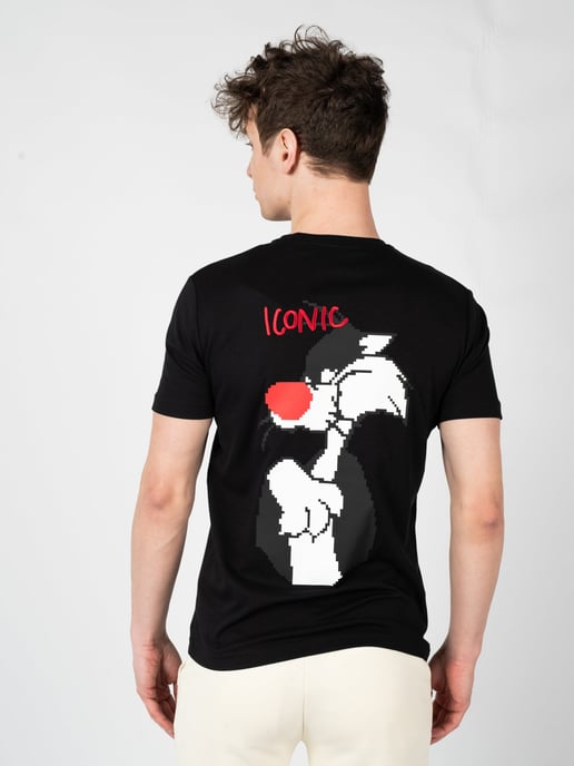 Iceberg T-Shirt C-Neck Men's Black - Image 4