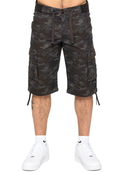 Enzo | Mens Cargo Combat Camo Shorts - Image 1