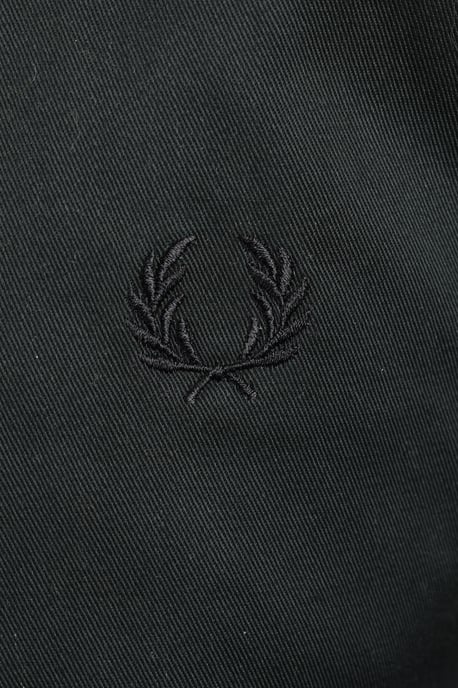 Fred Perry Waxed Cotton Harrington Jacket Night Green - Image 3
