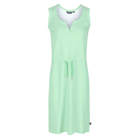 Regatta Womens/Ladies Fahari Stripe Shift Casual Dress (Vibrant Green/White) - Image 1