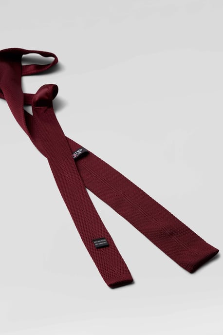 Jagger Burgundy Knitted Tie
