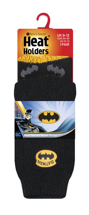 Heat Holders Karakter thermo pantoffelsokken voor kinderen - Batman - Image 2