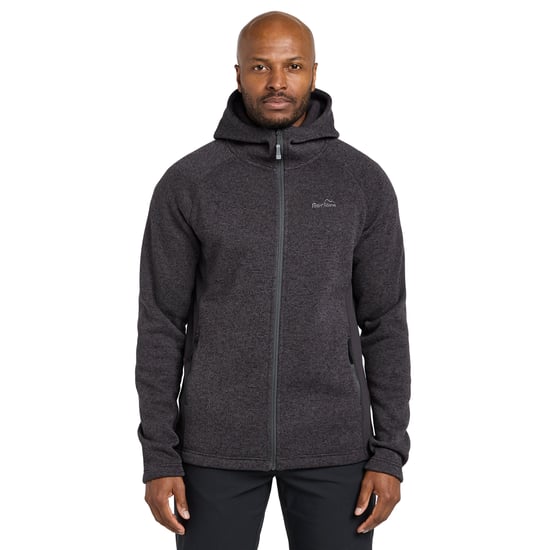 Peter Storm Men's Atlas Textured Full Zip Fleece Mid-layer Jacket with Hood for Hiking