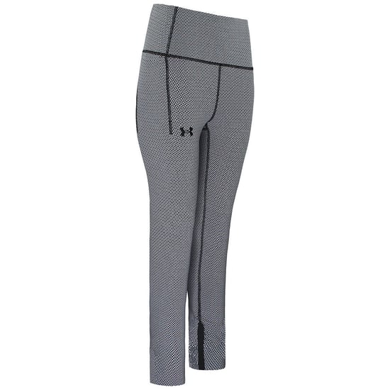 Under Armour HeatGear Stretch Waist Grey Womens Geo Ankle Leggings 1371114 001