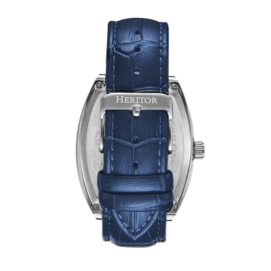 Heritor Automatic Masterson semi-skelet lederen bandhorloge - Image 3
