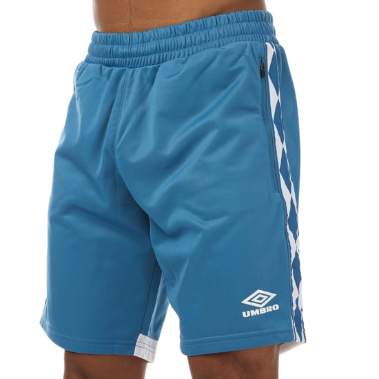 Men's Umbro Diamond Taped Tricot Shorts in Blue