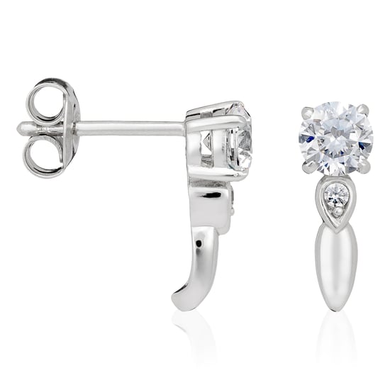 Orphelia Dames 925 Sterling Zilveren Stud Oorbellen - Zilver ZO-5110 - Image 1