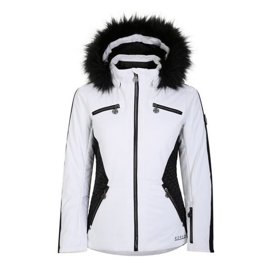 Dare 2B Womens/Ladies Julien Macdonald Mastery Contrast Ski Jacket (White/Black)