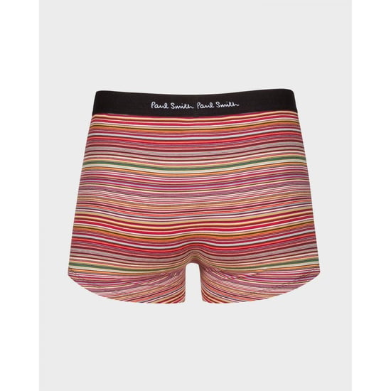 Paul Smith Mens Organic-Cotton Black/Mixed Stripe Boxer Briefs Three Pack