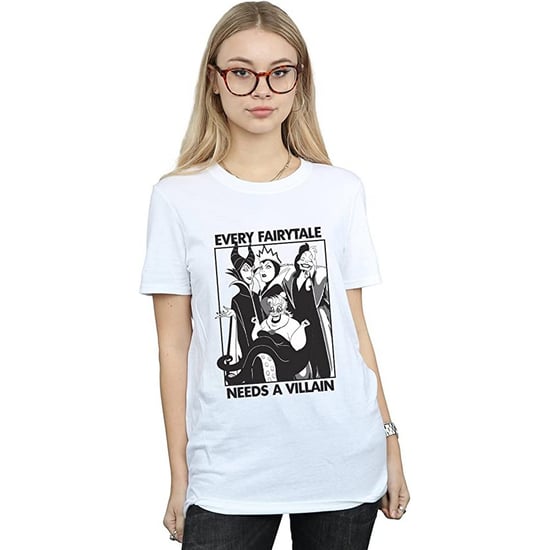 Disney Womens/Ladies Every Fairy Tale Needs A Villain Cotton Boyfriend T-Shirt (White) - Image 2