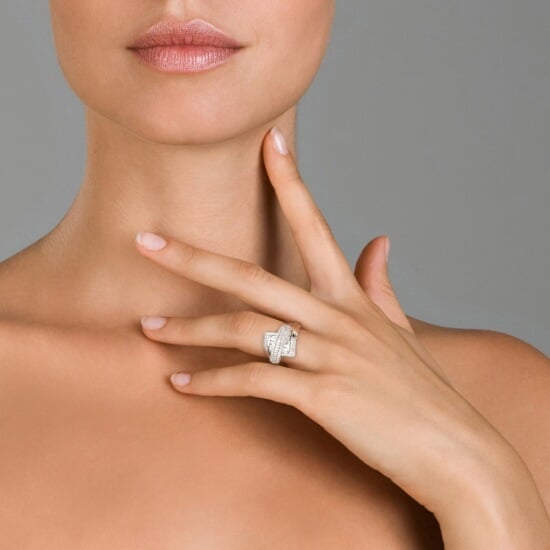 Orphelia Women's 925 Sterling Silver Ring - Silver R-3662