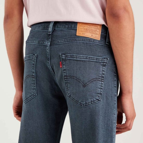 Men's Levis 512 Slim Tapered Richmond Blue Black Jeans in black blue
