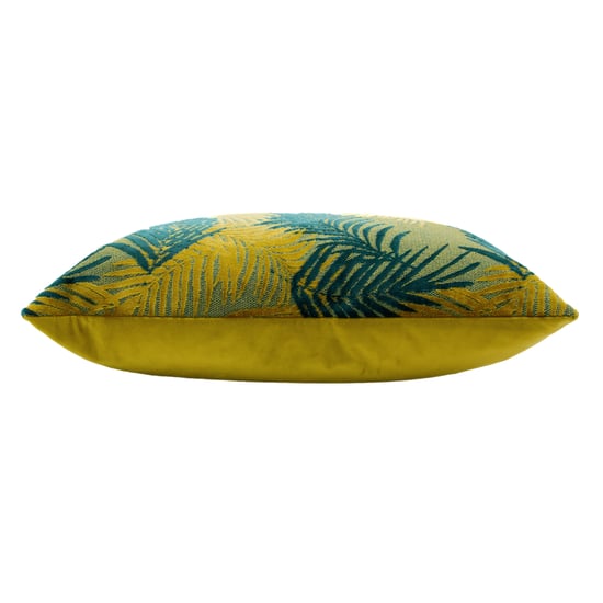 Paoletti Palmgrove Velvet Jacquard Feather Filled Cushion - Image 3