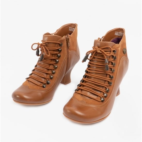 Hush Puppies Womens/Ladies Vivianna Leather Heeled Ankle Boots (Tan)