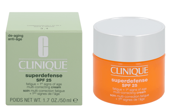 Clinique Superdefense Fatigue + 1st Signs of Age Multi-Correcting Cream for Combination Oily to Oily Skin SPF25 - Image 4