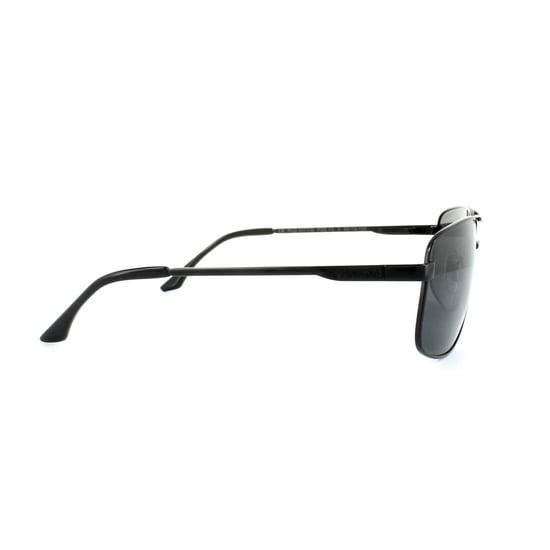 Polaroid Aviator Mens Black Grey Polarized Sunglasses