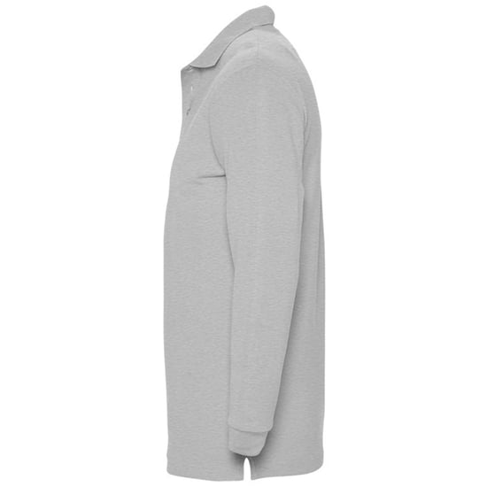 SOLS Heren-Winter II Poloshirt met lange mouwen van Piqué katoen (Grijze Mergel) - Image 3