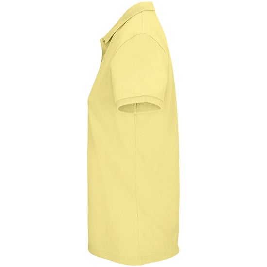 SOLS Womens/Ladies Planet Piqué Organic Polo Shirt (Light Yellow)