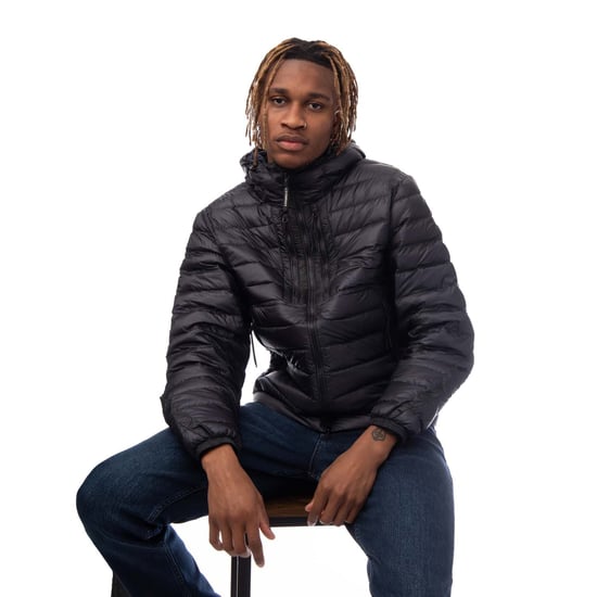 Men's C.P. Company D.D. Shell Goggle Down Jacket in Navy