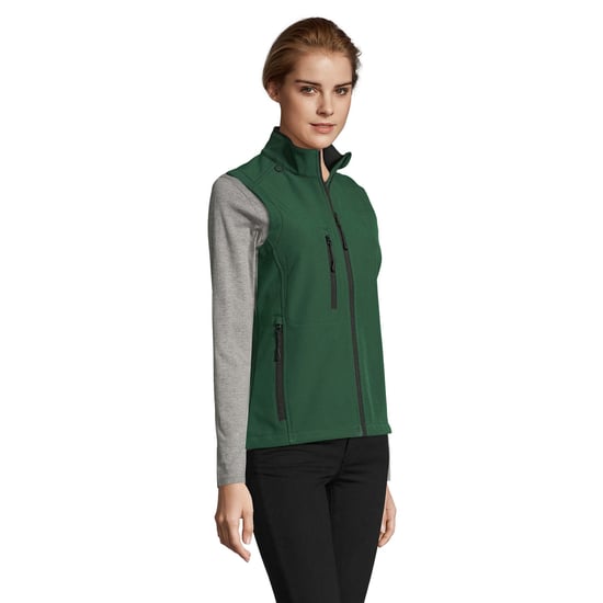 SOLS Dames/Dames Rallye Softshell Mouwloos Gilet (Fles groen) - Image 3