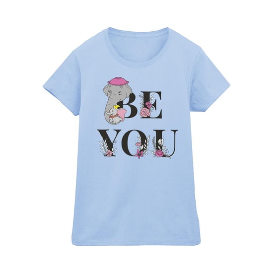 Disney Dames/Dames Dumbo Be You Katoenen T-Shirt (Babyblauw) - Image 1