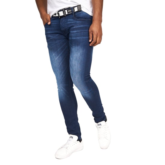 Crosshatch Heren Barbeck Slim Jeans (Donkere wasbeurt) - Image 1