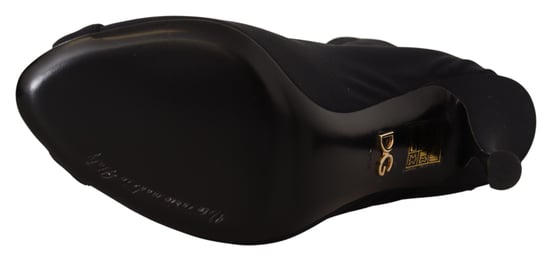 Dolce & Gabbana Vrouwen Zwart Stretch Korte Enkellaarsjes Schoenen - Image 2