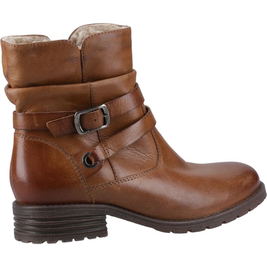 Hush Puppies Piper Leren Dameslaarzen Tan - Image 2