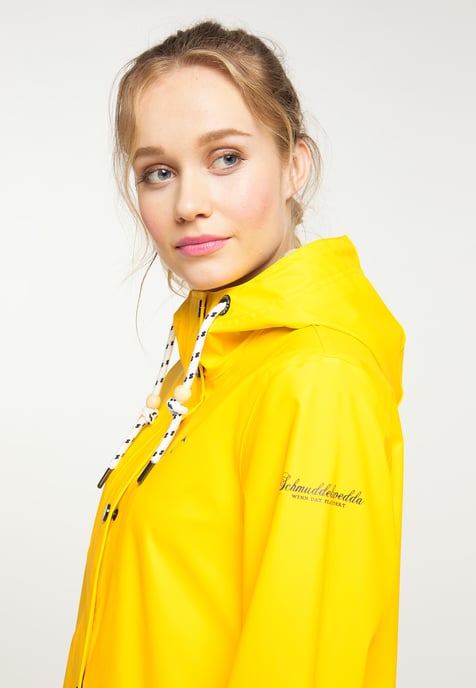 Schmuddelwedda rain jacket women yellow - Image 3