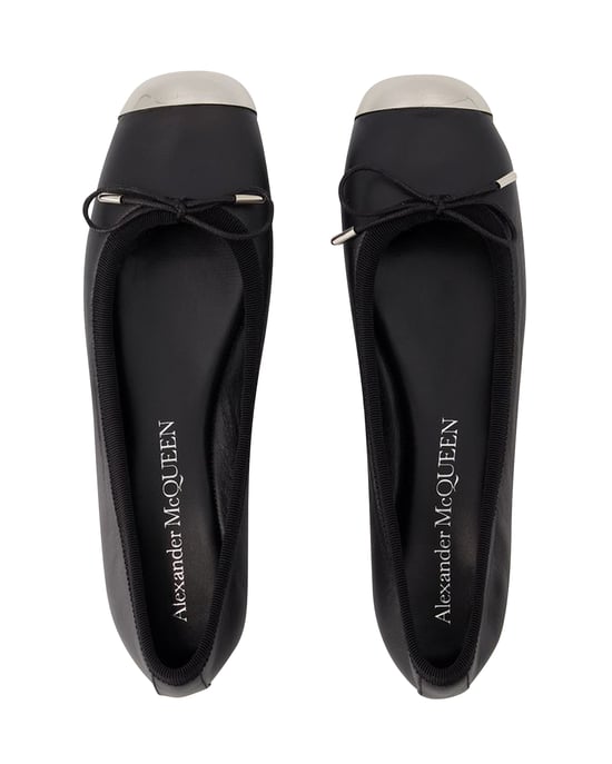 Punk Ballerina's - Alexander McQueen - Leer - Zwart/Zilver - Image 4