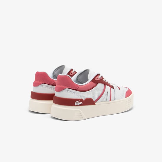 Women's Lacoste L002 Evo Trainers in White pink