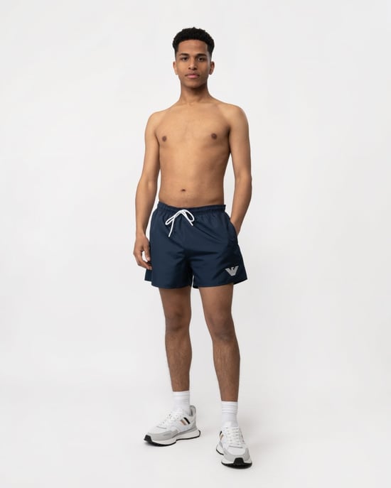 Emporio Armani Heren Eagle Logo Geweven Zwemshorts - Image 4