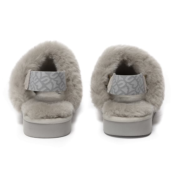 EVER AU Women Pelican Removable Strap Slingback Slippers - Grey