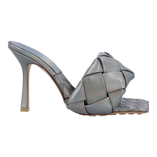 Bottega Veneta Women Lido Padded Mule in silver Lambskin - Image 5