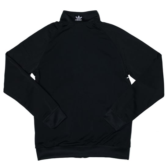 Boy's adidas Originals Junior Large Trefoil Track Top in Black-White