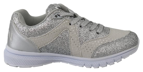 Plein Sport Kvinnors Silver Polyester Runner Jasmines Sneakers Skor - Image 1