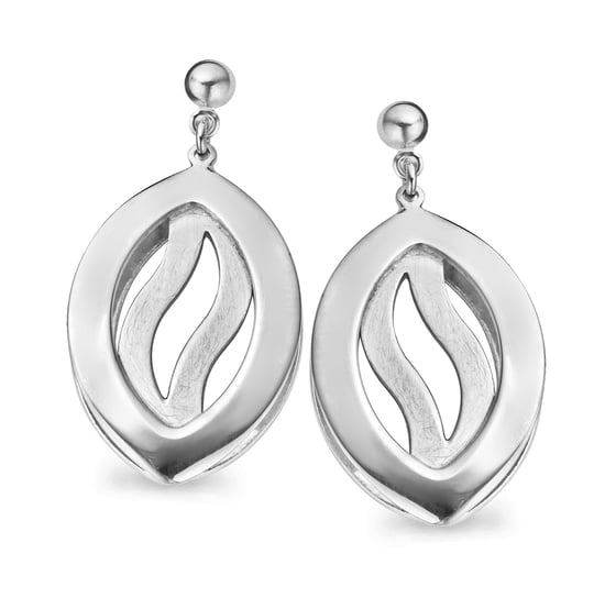 Orphelia Women's 925 Sterling Silver Set: Chain-Pendant + Earrings - Silver SET-5067