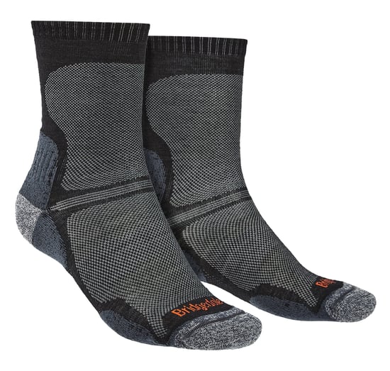 Bridgedale - Mens Hiking Ultralight Merino Wool Socks - Black - Image 1