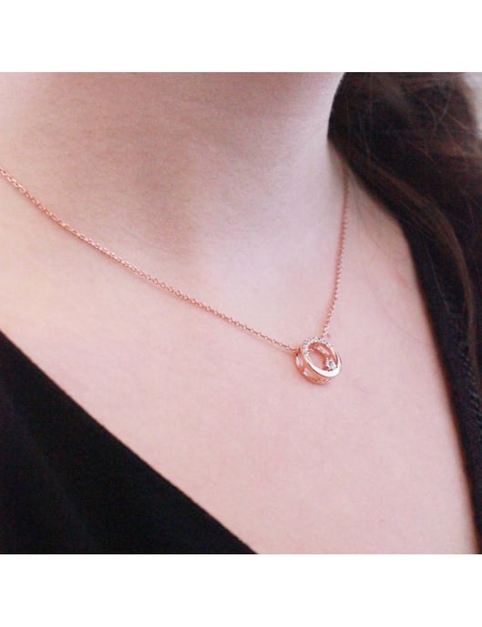 Clarine Pendants - Rose Gold and Crystal - Image 2