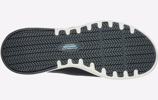 Skechers Workwear Marsing Waiola SR Mesh Dames Charcoal Sneakers - Image 3