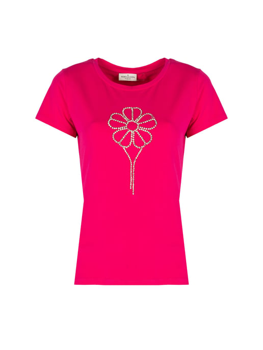 Rebel Queen by Liu Jo T-Shirt Woman's Pink - Image 1