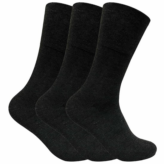 3 Pack Mens Non Elastic Thermal Diabetic Socks for Poor Circulation - Image 1
