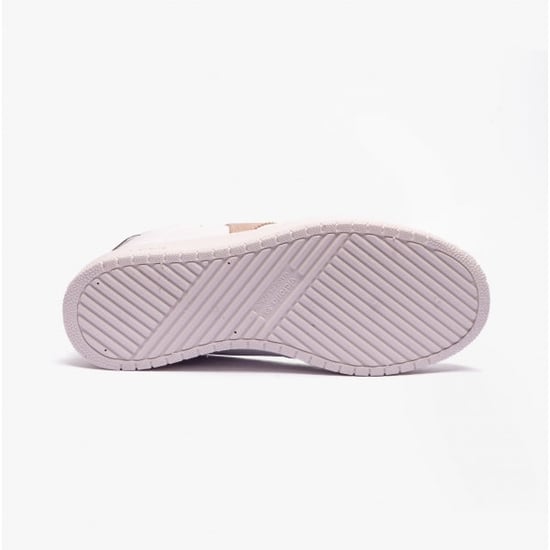 MADRID CONTRAST FAUX LEATHER Womens Trainers Taupe