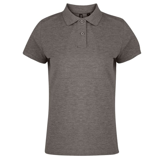 Asquith & Fox Womens/Ladies Plain Short Sleeve Polo Shirt (Charcoal) - Image 1